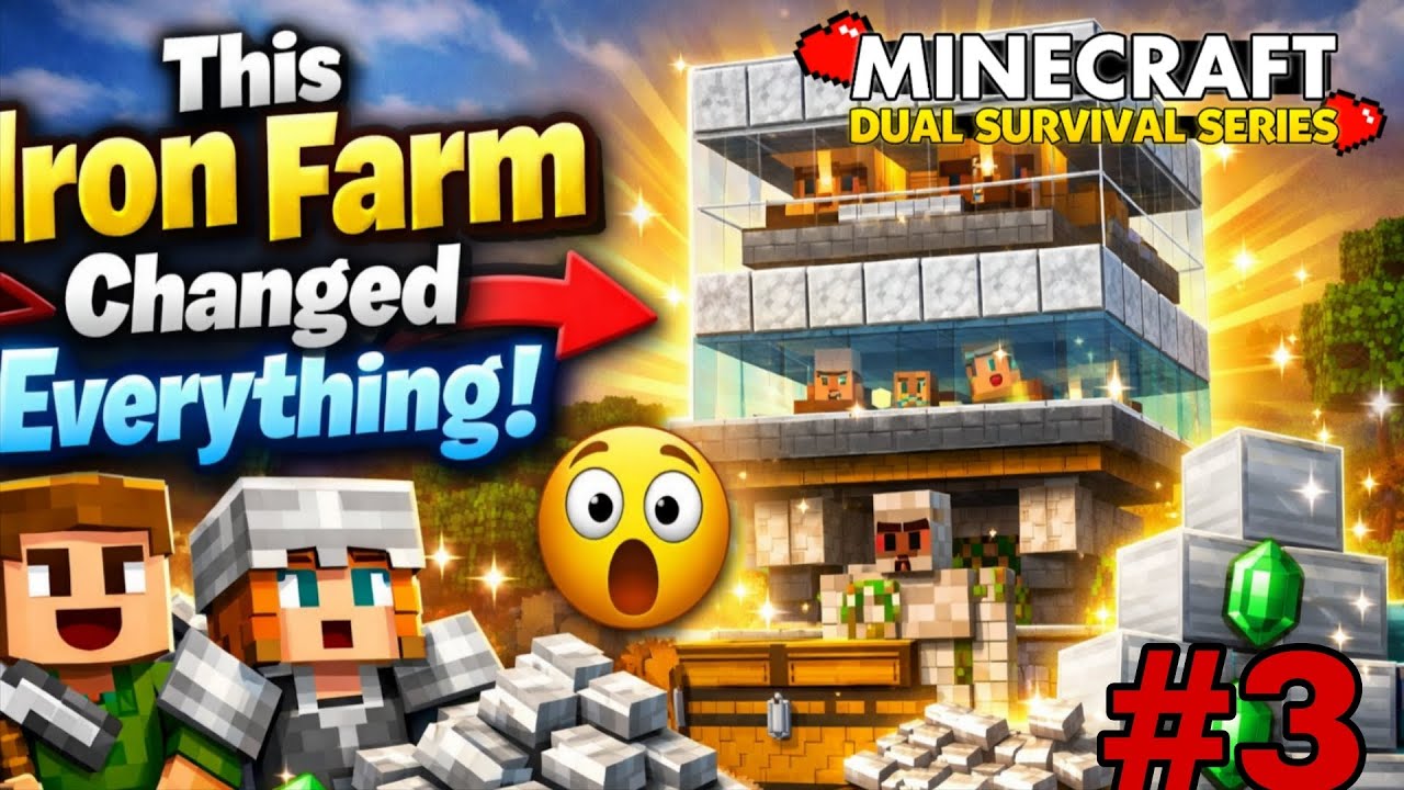 This Iron Farm Changed Everything 😱 | Minecraft Duo Survival #3 