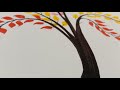 Colourful tree drawing / easy tree drawing