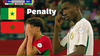 ركلات ترجيح مباراة المغرب والسنغال 7-6 senegal vs maroc u17 penalty خروج المنتخب المغربي اليوم 