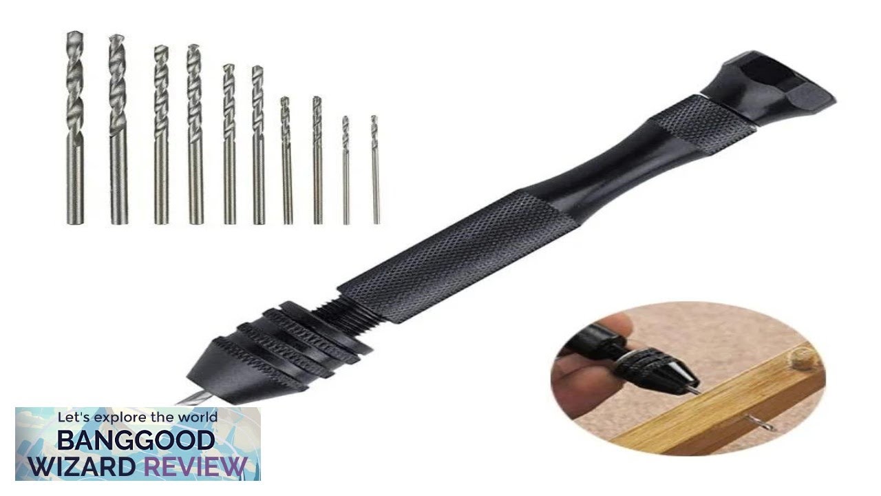 11Pcs Precision Pin Vise Micro Mini Hand Twist Drill Bits Set Review