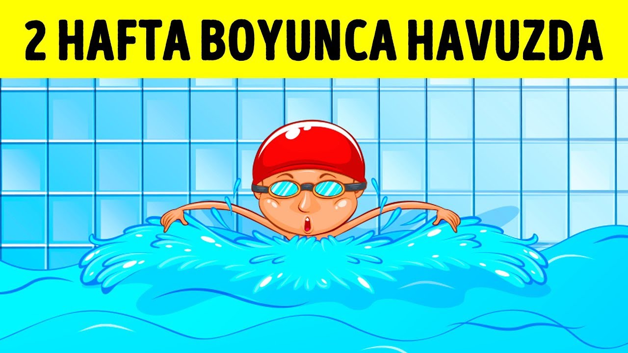 ⁣2 Hafta Boyunca Havuzda Kalsaydınız Ne Olurdu?