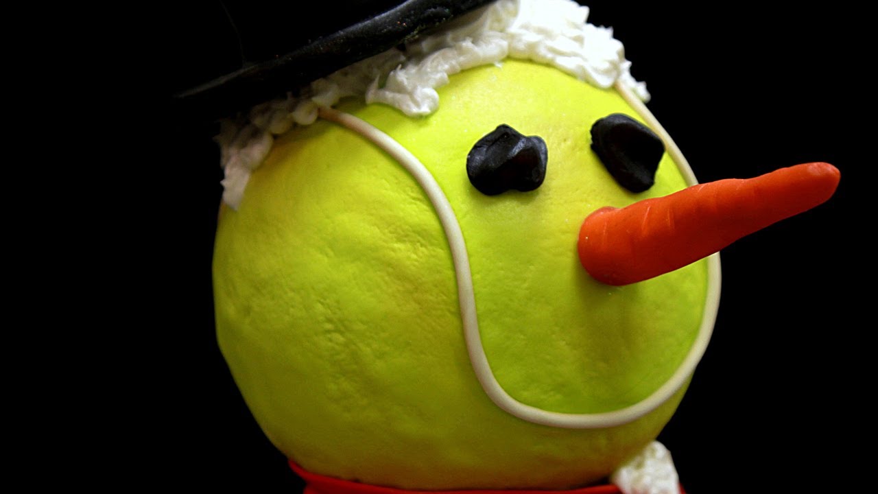 Sporty Snowman Birthday Cake