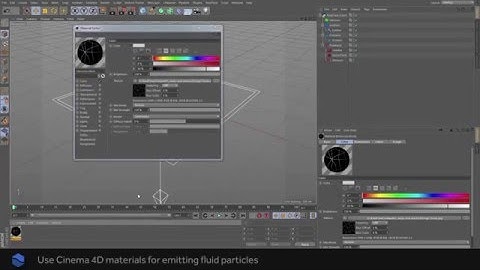 RealFlow | Cinema 4D: C4D materials as emission masks