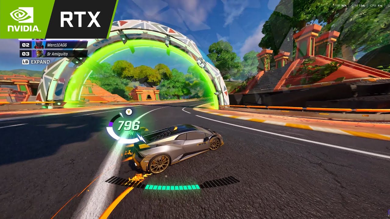 FORTNITE - Lamborghini Huracán STO - Rocket Racing Gameplay Part 14 (No Commentary) | RTX Ultra