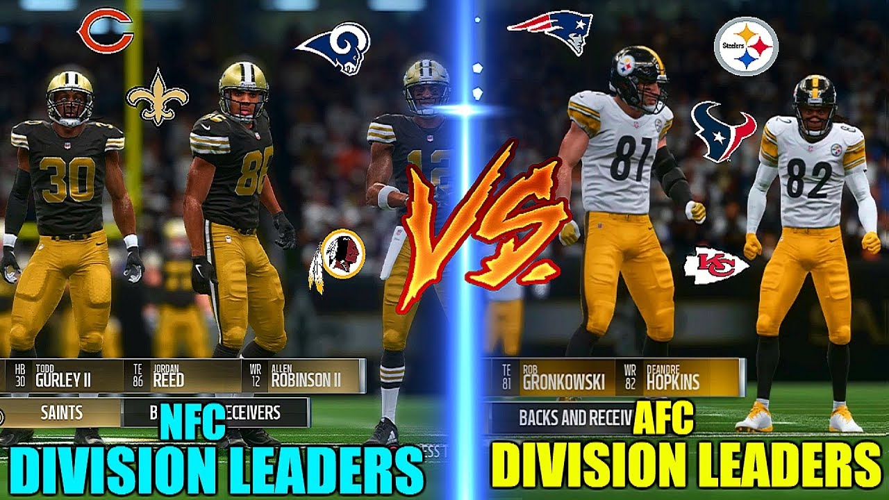 CAN THE AFC DIVISION LEADERS BEAT THE NFC DIVISION LEADERS Madden 19 can-the-afc-division-leaders-beat-the-nfc-division-leaders-madden-19
