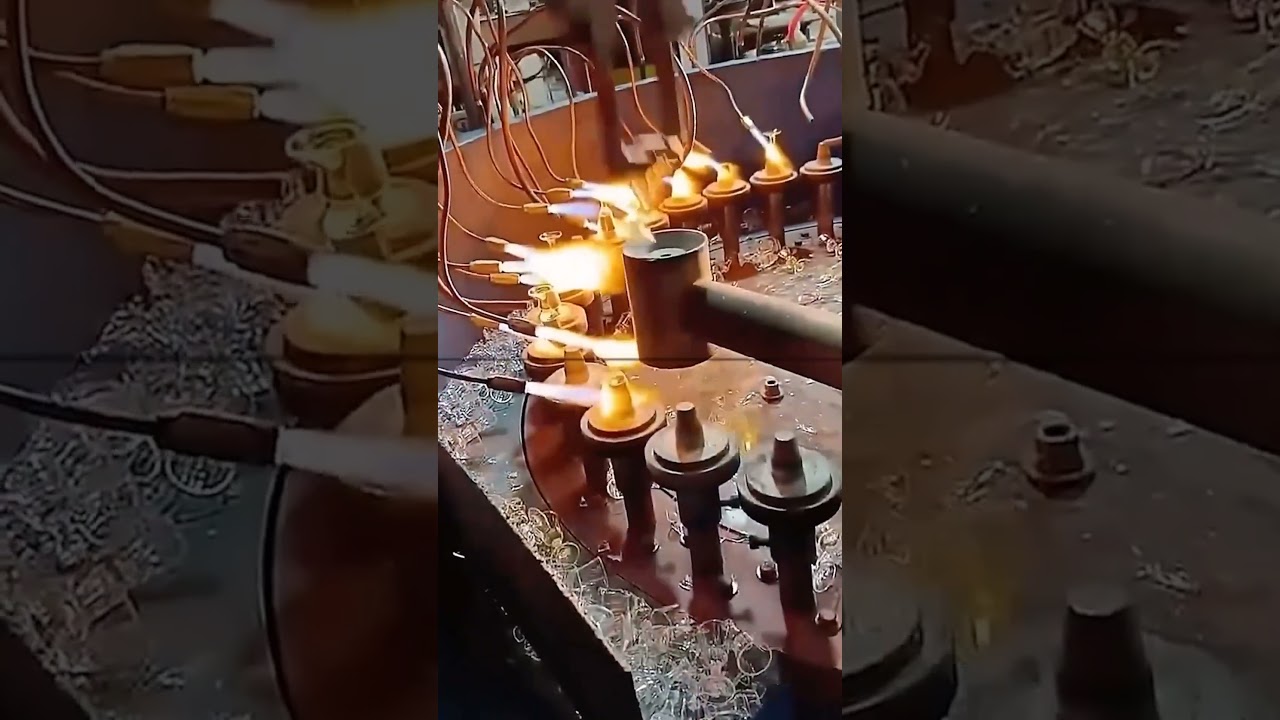 Why are they roasting the glass cups?