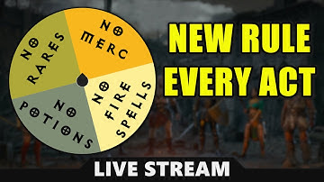 🔴 D2R, but I add a Random New Rule Every Act #1