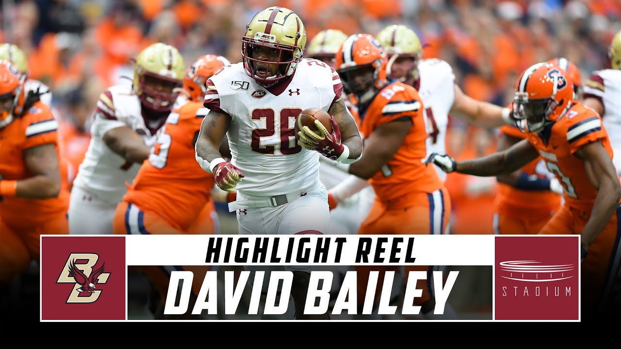 Boston College RB David Bailey Highlight Reel - 2019 Season | Stadium