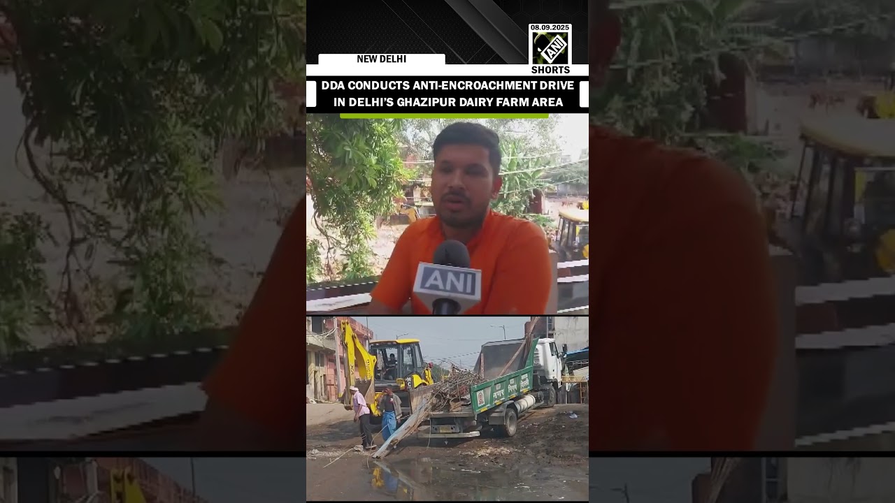 DDA conducts anti-encroachment drive in Delhi’s Ghazipur Dairy Farm area