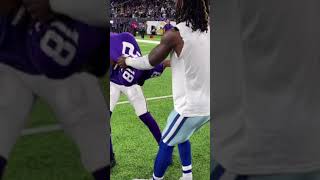 Ceedee lamb helping Justin Jefferson