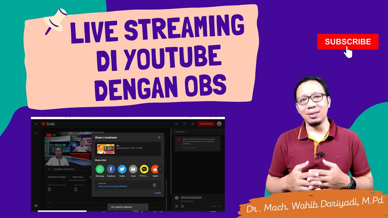 CARA LIVE STREAMING YOUTUBE DENGAN OBS - YouTube