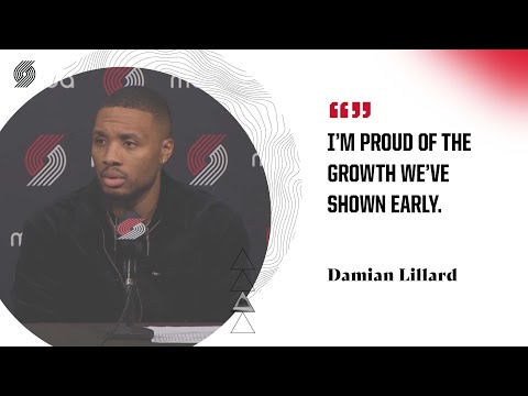 Damian Lillard: "I’m proud of the growth we’ve shown early." | Trail Blazers vs. Clippers