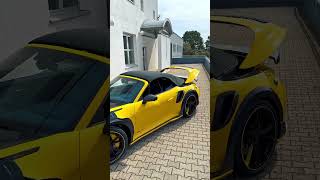 Racing Yellow TECHART GTstreet R Cabriolet ?  992turbos carbonfiber cabriolet porsche techart