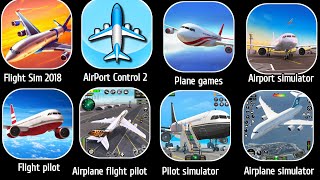 Flight sim 2018, Airport control 2,Plane games, Airport simulator, Fight pilot,Airplane flight pilot