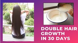 30 Days Rice Water Challenge | Rice Water for Hair Growth, Long,Thick Hair ? | fermented Rice Water