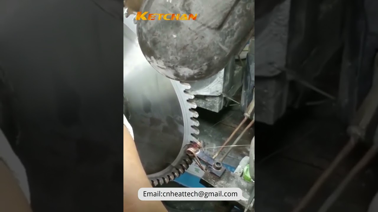 How to solder the sawtooth with induction heating?