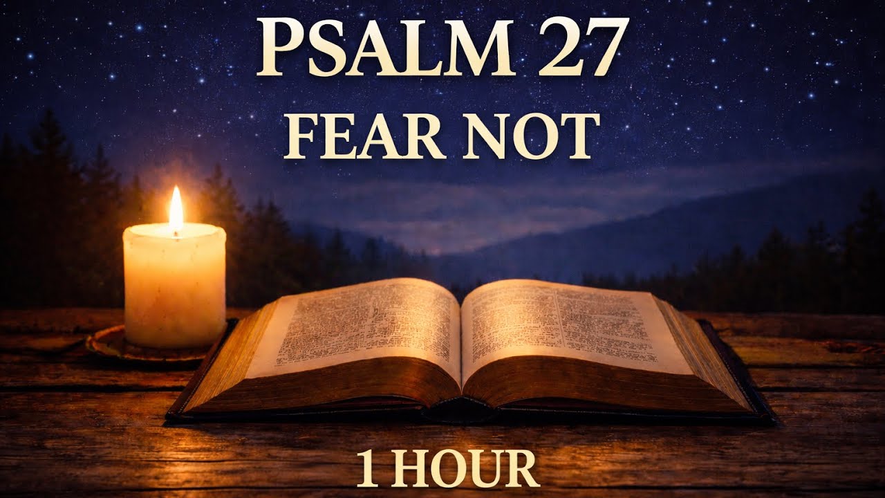 Fall Asleep to Psalm 27 | 1 Hour Christian Sleep Meditation & Bible Reading