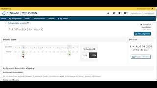 WebAssign 101 - Complete an assignment
