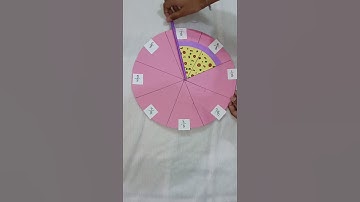Fraction Model | Pizza fractions| 3D model of fraction| Fraction Crafts #fraction #fractiontricks