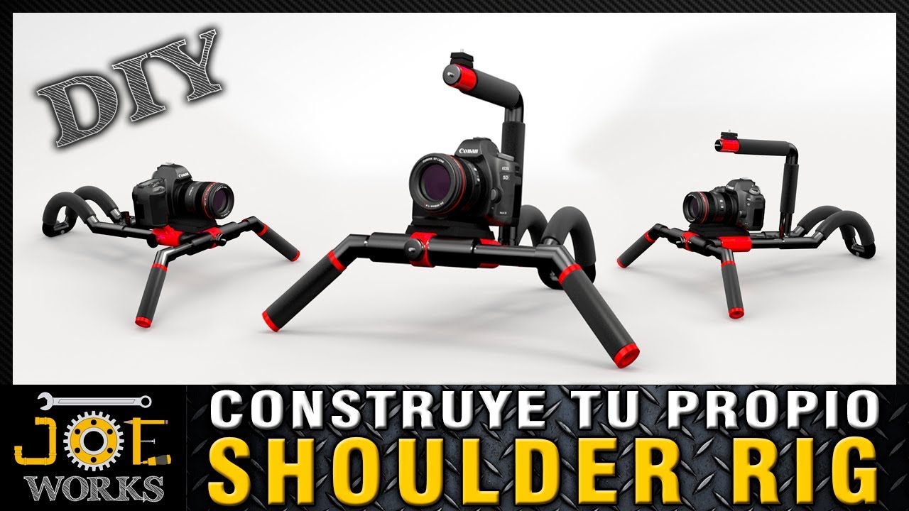 Cómo hacer un soporte de hombro para Cámaras DSLR en madera - BricoGeek.com