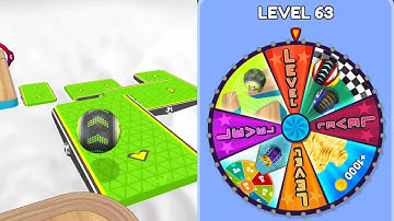 Going Balls Spin The Wheel - Level 63 (Android Ios Gameplay)