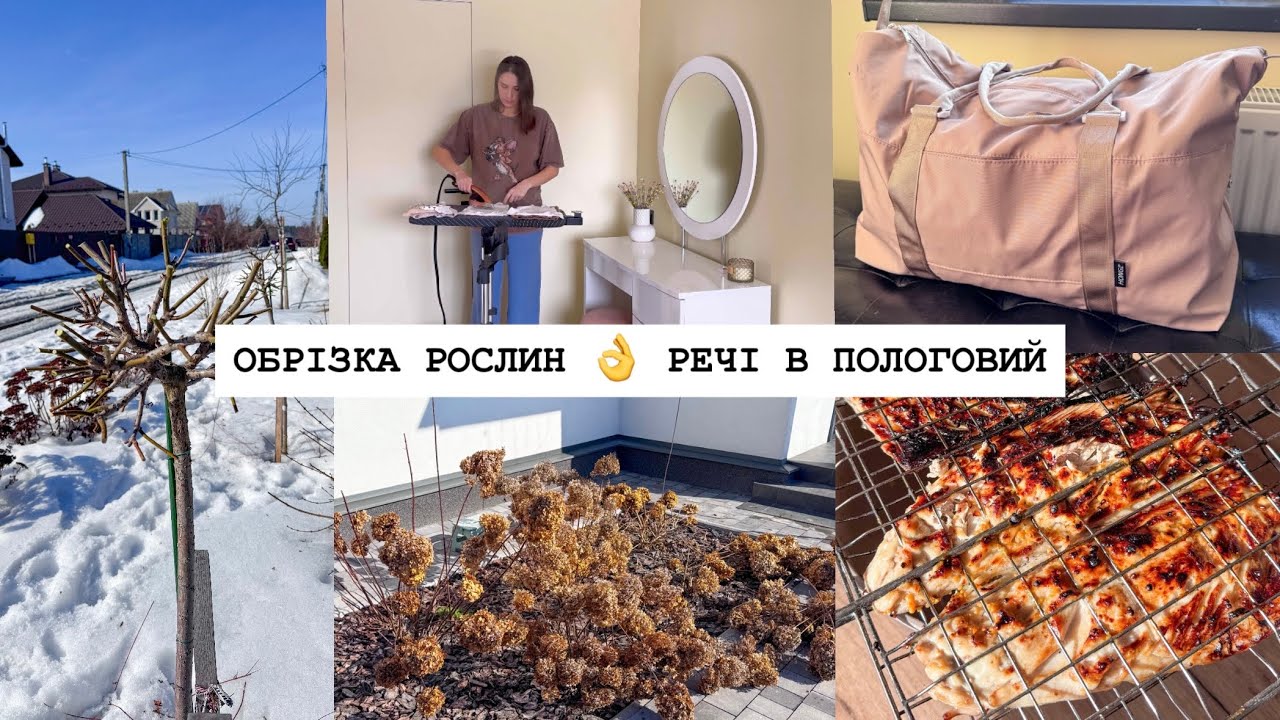 ПОЧИНАЄМО ОБРІЗКУ РОСЛИН: ВЕРБИ ХАКУРО-НІШИКІ ТА ГОРТЕНЗІЇ 🌱 Зібрала СУМКУ в ПОЛОГОВИЙ🤰 BBQ 🏡