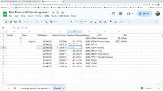 MTH105 Payout Annuity Schedule
