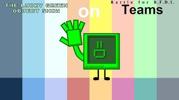If The Lucky Green Object Show Characters were on BFB Teams