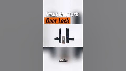 Fingerprint Smart Door Lock with Keypad and Handle   Keyless Entry Door Lock for Enhanced Security