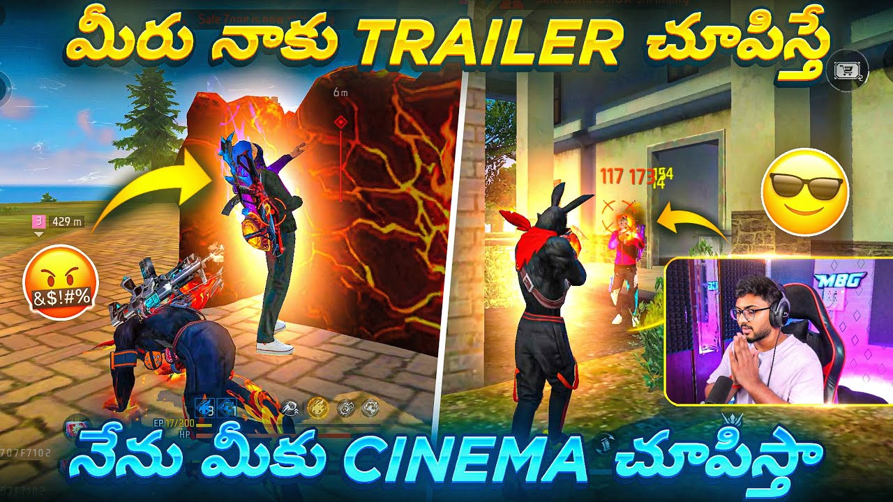 Munna Bhai Gurunchi Telikunda Emote Vesi Thappu Chesadu..!! 😎 - Free Fire Telugu - MBG ARMY