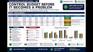 Information Project Portfolio Management Template | Excel & Google Sheets PMO Dashboard Update