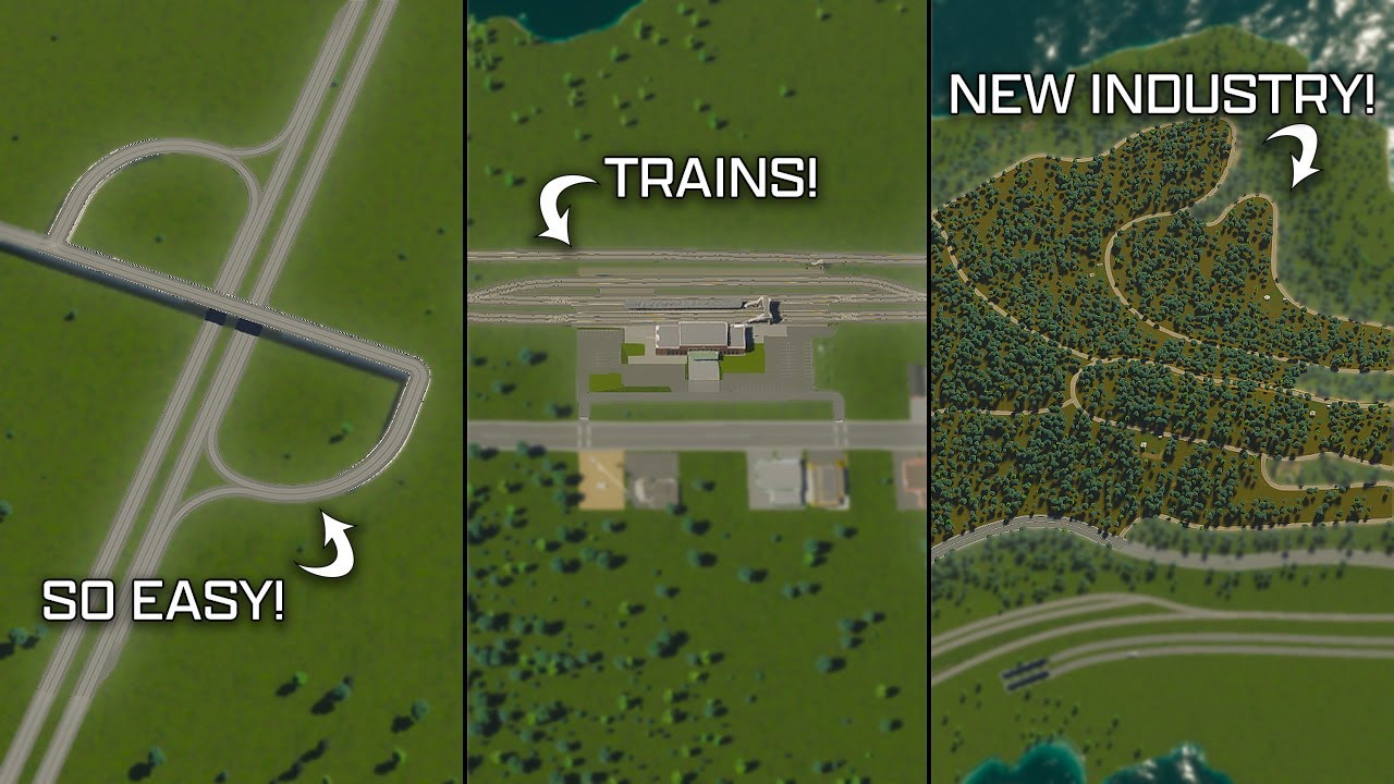 Building Our FIRST Highway Interchange! +Trains & Creating SUCCESSFUL ...