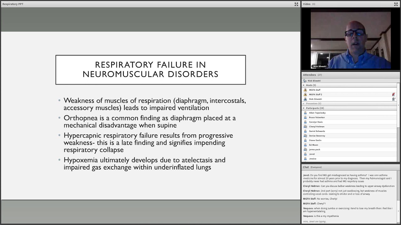 MGFA Webinar Series: Respiratory Issues & MG