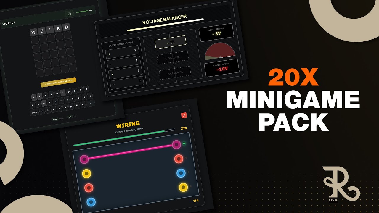 [SCRIPT] 20x Minigames Pack – Interactive Challenges | GTA 5, FiveM