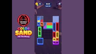 Color Sand: Fill The Blocks Level 149 Gameplay Solution