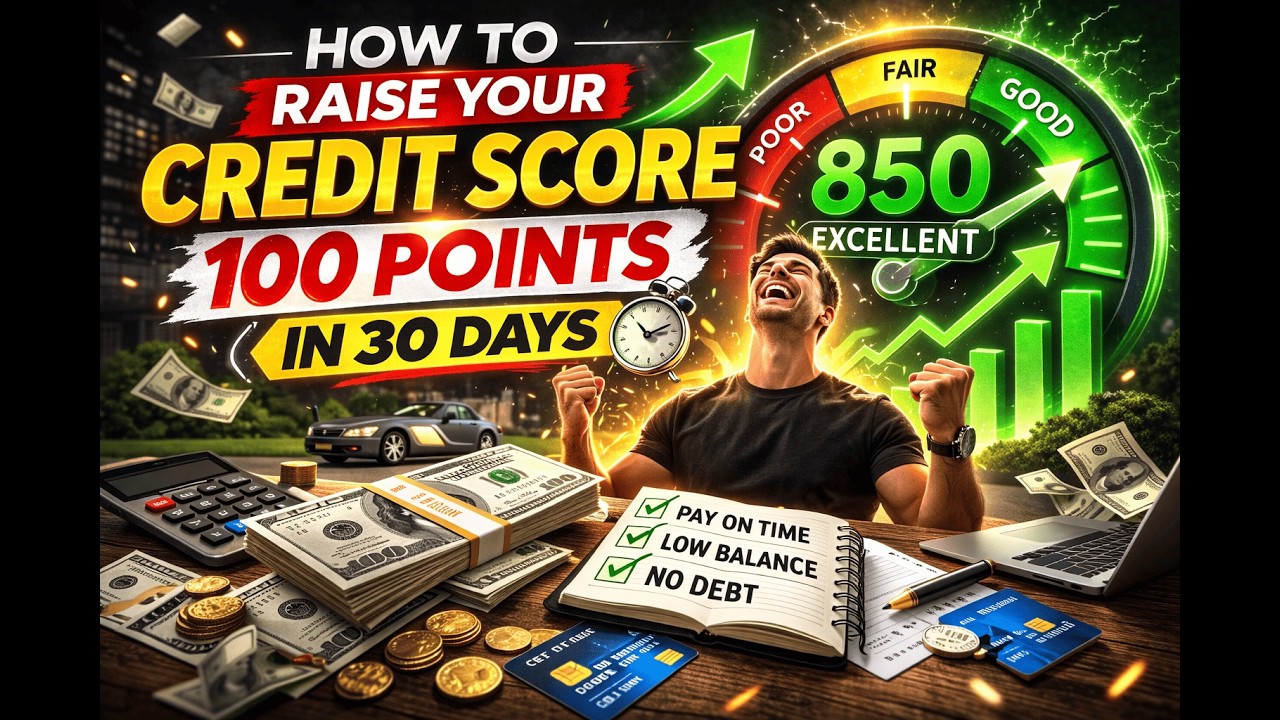 How to Raise Your Credit Score 100 Points in 30 Days - YouTube