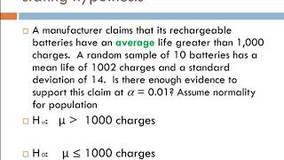 HYPOTHESIS TESTING part 1