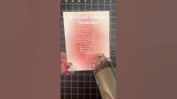Easy Torn Paper & Embossed Techniques for Beginners #shortsvideo