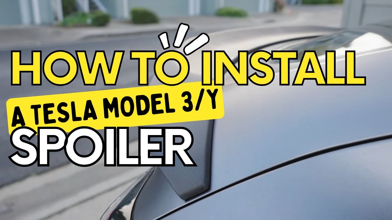 Ultimate Tesla Upgrade: Carbon Fiber Spoiler Install on Model 3 & Y ...
