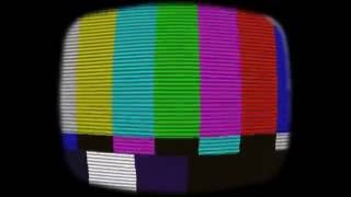 Footage Old TV Test Signal and Noise NTSC - Футаж Старый телевизор, тест сигнала и шум
