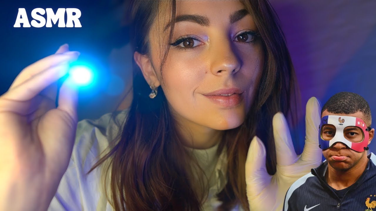 ♡ ASMR  - Médecin soigne ton nez cassé / Test odorat & vision ♡