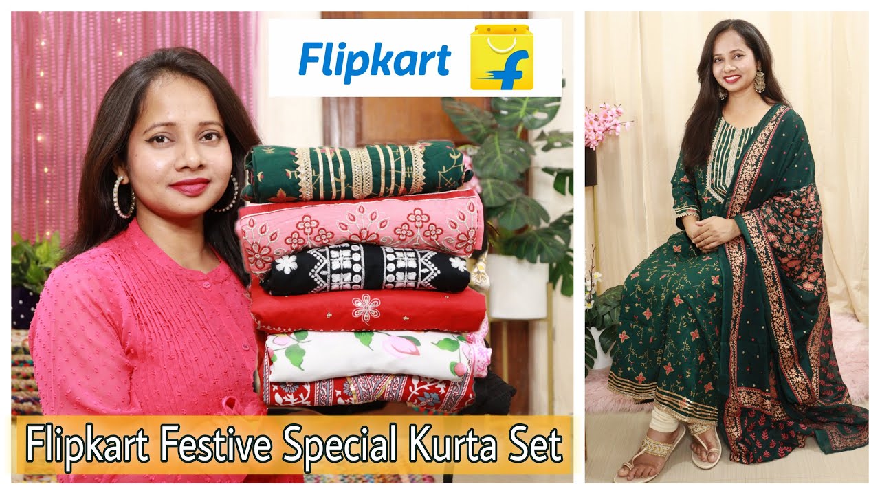 Flipkart Festive Kurti/Kurta Set Haul Flipkart Anarkali Haul