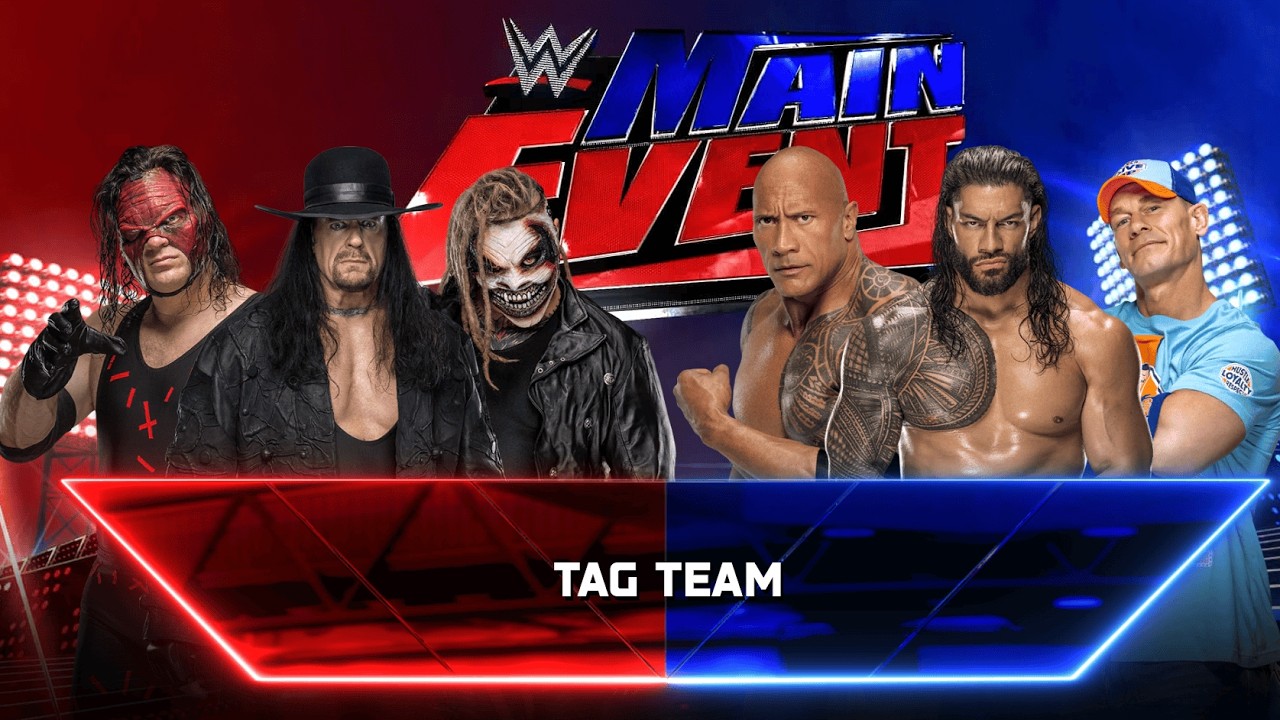 Полный матч - Кейн, Андертейкер и Брей Уайатт против Рока, Романа Рейнса и Джона Сины