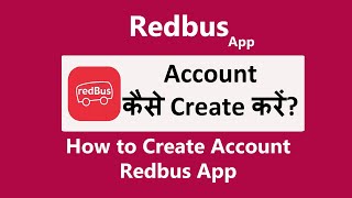 How to create account in redbus app