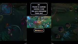 ❄MLBB S-39 Ranked Game Highlights - 15 #mobilelegends #mlbb #mlbbhighlights #esmeralda #shorts #rank