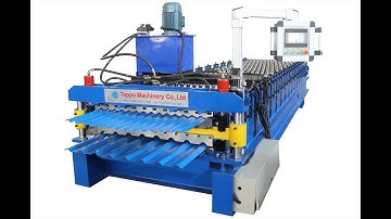 double layer machine, corrugated and trapezoidal