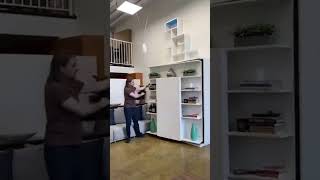 Celebrity Compatto – Wall bed Revolving Bookcase with Table Wealth