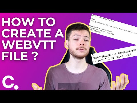 How to Create and Customize WebVTT Subtitle File ?