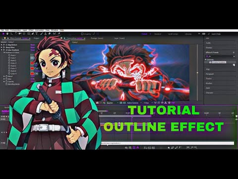 Tutorial outline effect| Tutorial After Effects