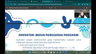 Tipe data, identifier dan operator dalam pemrograman VIDEO 3